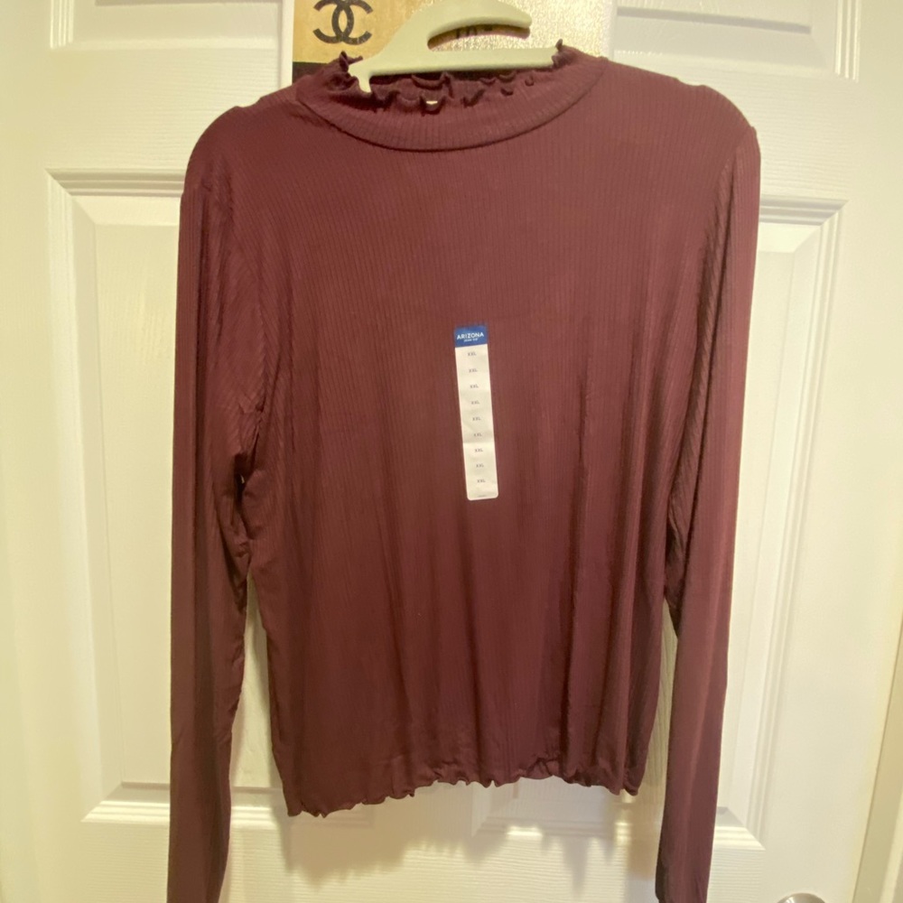 NWT burgundy long sleeve